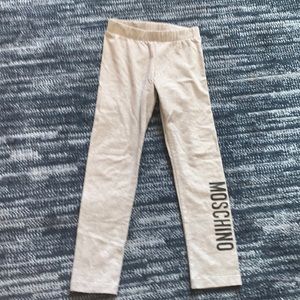 Girls size 6 moschino leggings